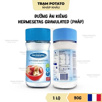 Đường Ăn Kiêng Hermesetas Granulated, Đường Thay Thế Đường Mía Dùng Pha Chế Nấu Ăn Làm Bánh (Lọ 90g)