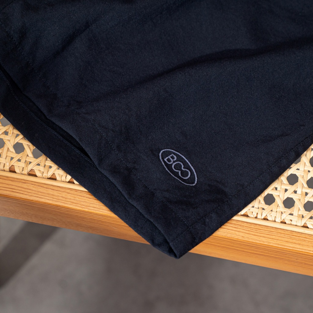 Quần Shorts Bermuda Chất Liệu Linen Thêu BOO Thiết Kế Trẻ Trung Thích Hợp Đi Làm Đi Chơi