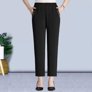 Quần Lanh Cotton Cho Phụ Nữ Trung Niên AQ12 - Hàng Quảng Châu Cao Cấp
