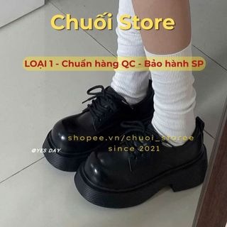 Giày oxford nữ da PU tổng hợp dệt vải đế cao su cao cấp nữ tính dễ thương nhẹ nhàng