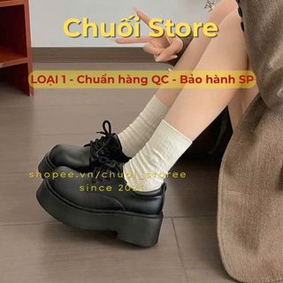 Giày oxford nữ da PU tổng hợp dệt vải đế cao su êm ái mềm mại cổ điễn đáng yêu