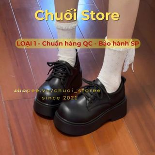 Giày oxford nữ da PU tổng hợp dệt vải đế cao su êm ái mềm mại cổ điễn đáng yêu