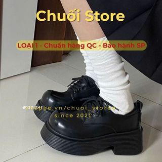 Giày oxford nữ da PU tổng hợp dệt vải đế cao su êm ái mềm mại cổ điễn đáng yêu
