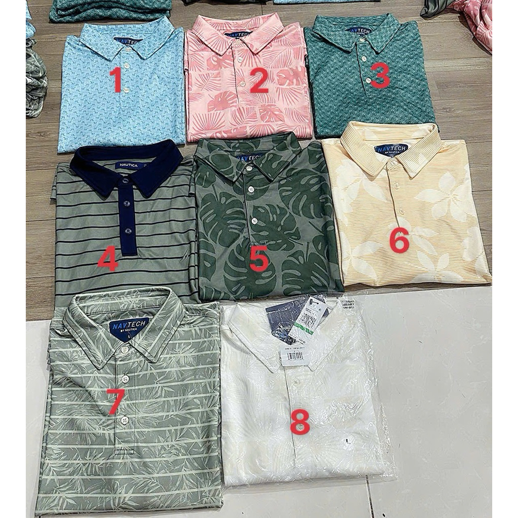 Áo Polo Nautica Navtech Nam Chính Hãng - Vải Thể Thao Nhanh Khô, Co Giãn 4 Chiều, Form Đẹp, Hàng Mỹ