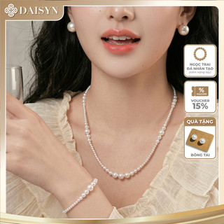 [ DAISYN ] N903 Dây chuyển ngọc trai nhân tạo xinh xắn,  chuỗi hạt ngọc trai thuỷ tinh phong cách vintage cho nữ