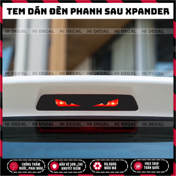 Tem đèn phanh Xpander, Tem dán đèn hậu Xpander, tem dán đèn phanh trang trí xe bền màu