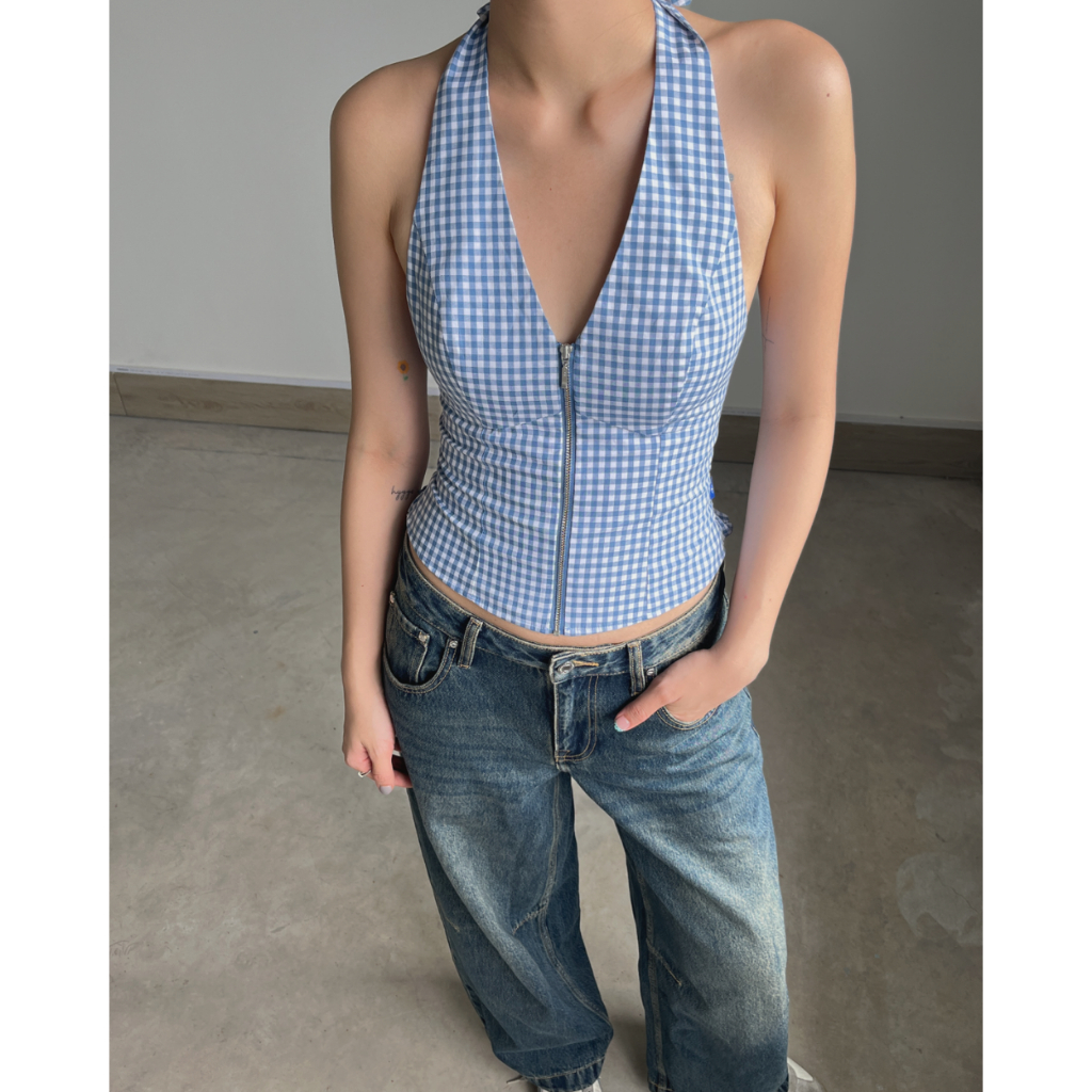 TheBlueTshirt - Áo kiểu phom dáng body fit cho nữ - Modern Corset Top - Women