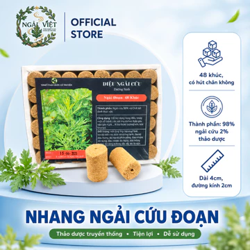 Ngải Cứu Đoạn – Ngải Cứu Cao Cấp Cho Hơ Cứu Chuyên Sâu, Nhang Ngải Cứu Đoạn 48 Khúc Dụng Cụ Diện Chẩn