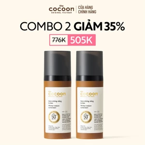 Combo 02 Kem chống nắng bí đao quang phổ rộng SPF 50 +, PA ++++ Cocoon 50ml