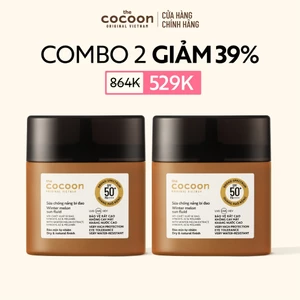 Combo 2 Sữa chống nắng bí đao - Ráo mịn tự nhiên SPF 50+, UVA-PF 62.6 Cocoon 50ml