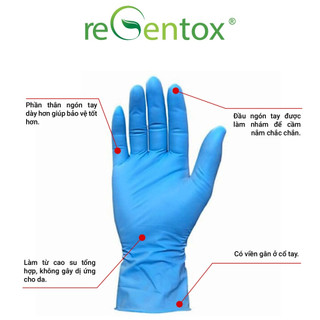 [KHÔNG BỘT] Găng Tay Y Tế Nitrile ValueBox Regentox 240mm, Kháng Hóa Chất, An Toàn Cho Da Chống Thủng, 100 Cái/hộp