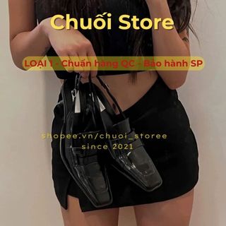Giày cao gót nữ da PU tổng hợp dệt vải đế cao su dễ phối đồ thanh lịch nữ tính nhẹ nhàng