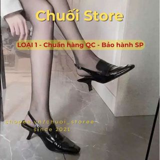 Giày cao gót nữ da PU tổng hợp dệt vải đế cao su dễ phối đồ thanh lịch nữ tính nhẹ nhàng