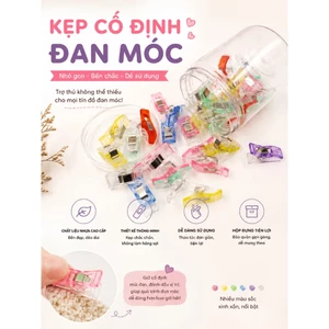 5 cái kẹp nhựa đa năng nhiều màu sắc.