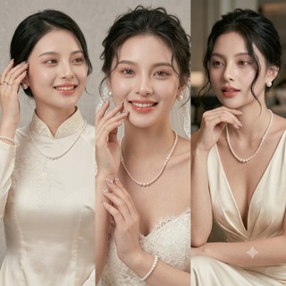 [ DAISYN ] N903 Dây chuyển ngọc trai nhân tạo xinh xắn,  chuỗi hạt ngọc trai thuỷ tinh phong cách vintage cho nữ