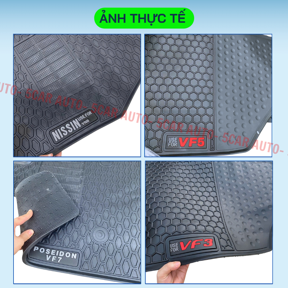 Thảm Lót Sàn Cao Su Xe Ôtô - Các Dòng Xe - Chất Liệu Cao Su Đúc Không Mùi, Vừa Khít Form Xe- Chống Nước, Dễ Dàng Lắp Đăt