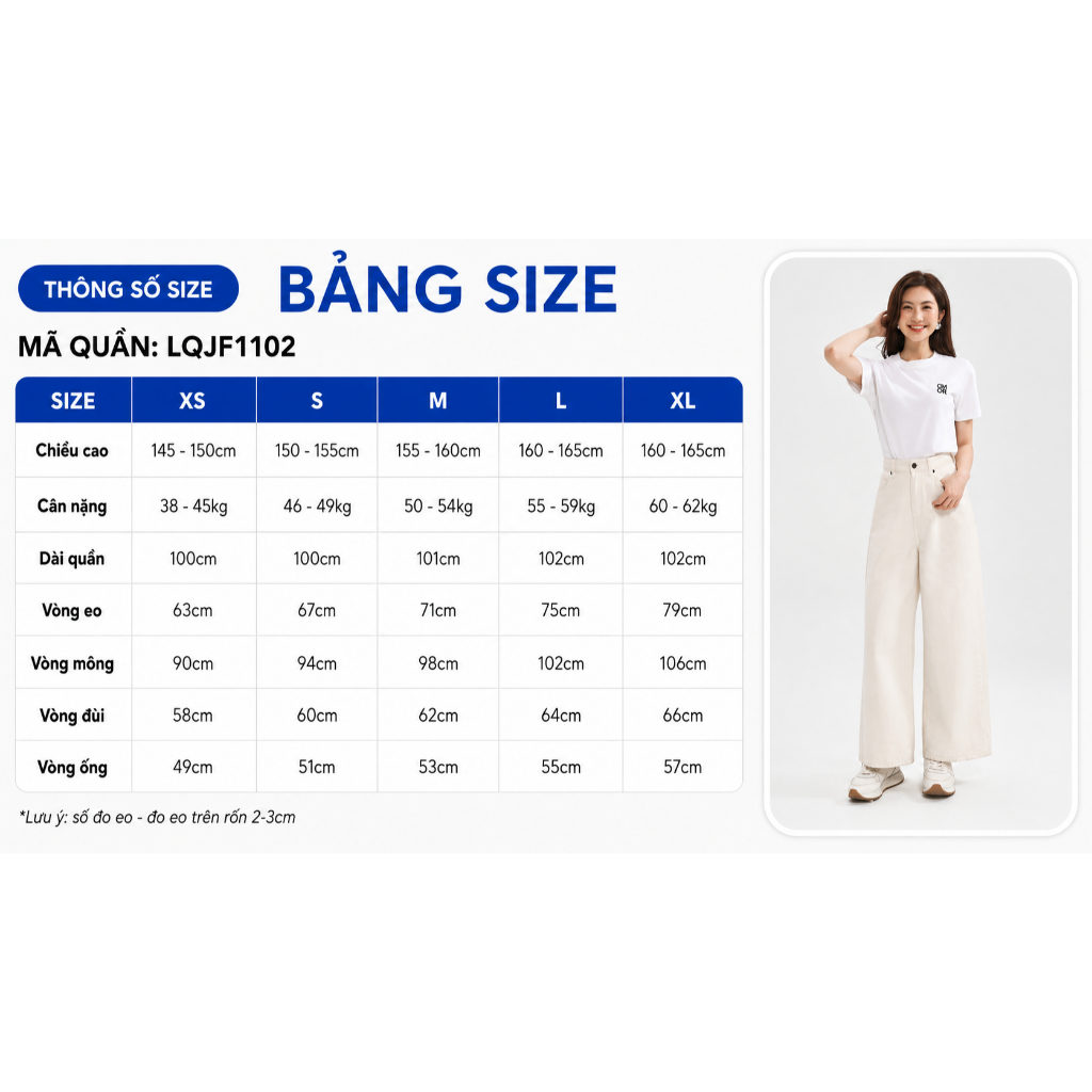 Quần jeans nữ GUMAC trắng ống suông thắng cơ bản jeans mềm dày dặn thoáng mát  LQJF1102