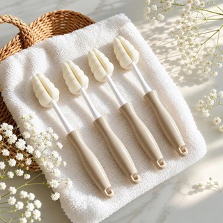 [Set 4 Cọ] Cọ Núm, Bình Grosmimi Cao cấp, Mút mềm Tiện lợi Vệ sinh Đa năng - Nhập Hàn Chính Hãng
