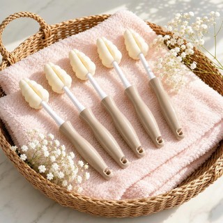 [Set 4 Cọ] Cọ Núm, Bình Grosmimi Cao cấp, Mút mềm Tiện lợi Vệ sinh Đa năng - Nhập Hàn Chính Hãng