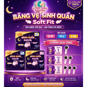 Băng vệ sinh dạng quần Diana Soft Fit size M-L/L-XL 1 gói 12 +4miếng - Lê Minh Hương Shop