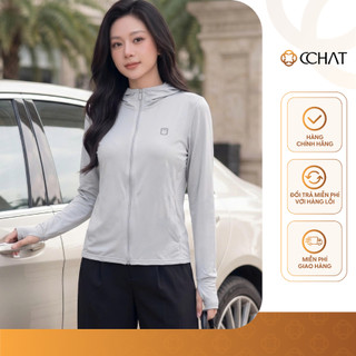 Áo Chống Nắng Nữ 𝐂𝐂𝐇𝐀𝐓 Dáng Suông DailyWear Có Mũ Chất Liệu Thun Lạnh Mềm Mát 16KDC2005ST