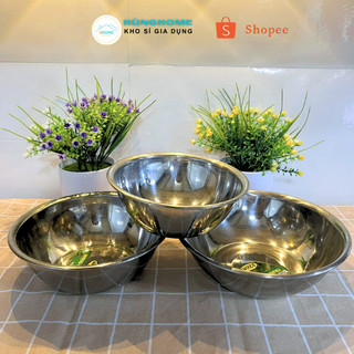 Thau Inox Trường Thành Cao Cấp – Loại Dày Nặng Bền Đẹp, Đường Kính 16cm – 38cm