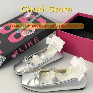 Giày bệt nữ da PU tổng hợp dệt vải đế cao su  tinh tế nữ tính nàng thơ tiểu thư