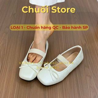 Giày bệt nữ da PU tổng hợp dệt vải đế cao su cao cấp nhẹ nhàng sang chảnh thoải mái