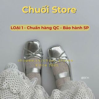 Giày bệt nữ da PU tổng hợp dệt vải đế cao su cao cấp nhẹ nhàng sang chảnh thoải mái