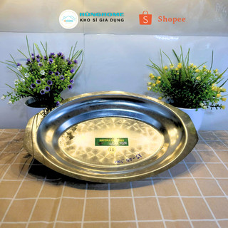 Dĩa Hột Xoài Inox Lòng Sâu Cao Cấp Dĩa Bò Né, Đĩa Hấp Cá Truyền Nhiệt Tốt