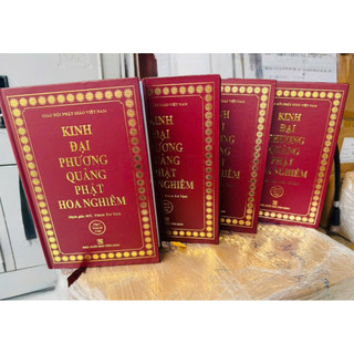 Sách - Kinh Đại Phương Quảng Phật Hoa Nghiêm (bộ 4 cuốn) - Bìa cứng