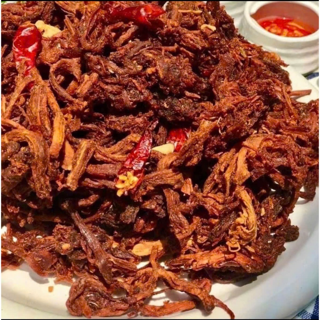 Khô Gà Cháy Tỏi ( Hương Vị Heo) - Ngon Thơm Đậm Đà - Đạt Chuẩn ATVSTP - Kèm Tỏi Sấy Giòn