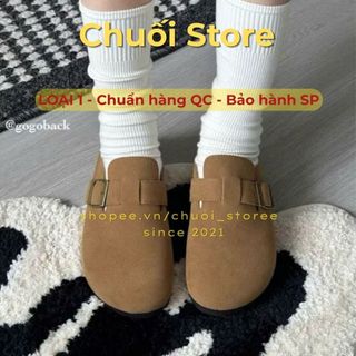 Giày sục nữ da PU tổng hợp dệt vải đế cao su dễ phối đồ năng động basic xinh
