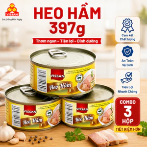 Heo Hầm Lớn Vissan – Date 2029, HSD 36 Tháng, Ăn Liền Tiện Lợi