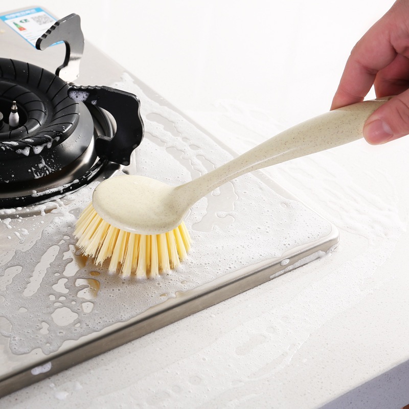 Bàn chải cọ rửa xoong nồi, bồn rửa chén bát, chà sàn, mặt bếp, bồn tắm cán dài - Chổi cọ vệ sinh KooBee (CSNC14)