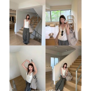 𝗥𝗶𝗼 𝗟𝗶𝗻𝗲𝗻 - |LY LINEN| - Áo Linen xoắn ngực 2 dây bản to