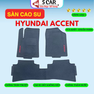 THẢM LÓT SÀN xe Hyundai Accent 2024 - Nay, Hàng Cao Su đúc ko mùi hôi, không thấm nước, dễ vệ sinh