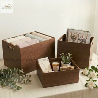 Hộp Đựng Đồ - BELLA I MY VIETHOME I Nhiều Kích Thước,Đa Năng,  Đựng Quần Áo, Mỹ Phẩm, Hồ Sơ......