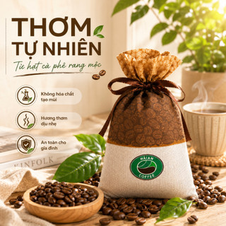 Túi Thơm Cafe Khử Mùi Túi Thơm Cà Phê Thiên Nhiên Treo Xe Tủ Quần Áo Phòng Ngủ Khử Mùi Hiệu Quả