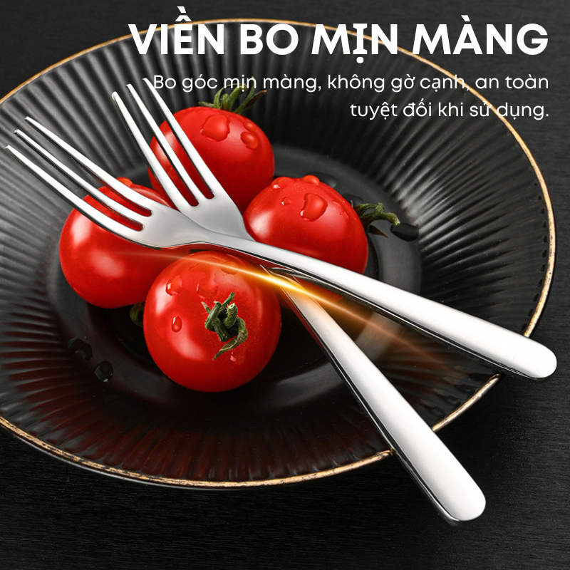 Set Giỏ Thiên Nga Trang Trí & 6 Nĩa Trái Cây Inox 304 Cao Cấp – Đẳng Cấp Sang Trọng Cho Không Gian Sống | 265