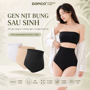 Quần gen nịt bụng sau sinh chống cuộn, ôm dáng tự nhiên, co giãn thoáng mát kháng khuẩn DOPICO N201