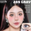 Lens mắt FB-289 Gray màu xám có 2 light trắng đối xứng, size vừa - thương hiệu LUNA EYES