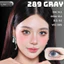 Lens mắt FB-289 Gray màu xám có 2 light trắng đối xứng, size vừa - thương hiệu LUNA EYES