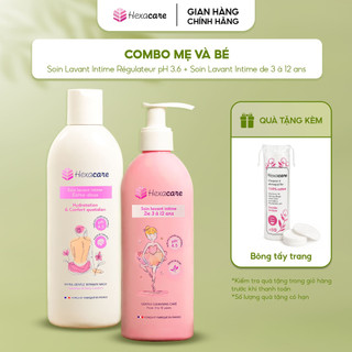 Combo Dung Dịch Vệ Sinh Mẹ Bé Hexacare | Chăm Sóc Nhẹ Nhàng Bảo Vệ Toàn Diện (2x200ml) Hồng-Bé