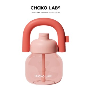 Bình Nước Nhựa Tritan ChakoLab LinLin Kettle Bell Dung Tích 1150ml, Có Dây Đeo, Ống Hút Bật Thông Minh