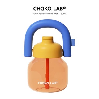 Bình Nước Nhựa Tritan ChakoLab LinLin Kettle Bell Dung Tích 1150ml, Có Dây Đeo, Ống Hút Bật Thông Minh