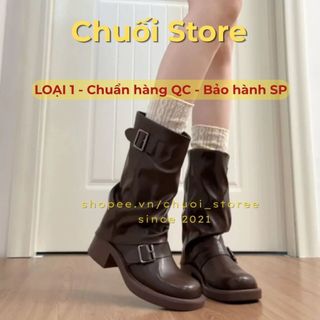 Giày boot nữ da PU tổng hợp dệt vải đế cao su êm chân dễ phối đồ thanh lịch sang trọng