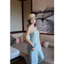 Set lụa áo 2 dây in hoa + quần lụa ống rộng TCHOOSE