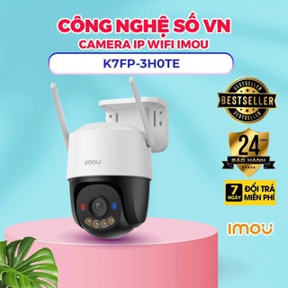 K7FP 3MP / 5MP lắp SIM 4G -  Đàm thoại 2 chiều- Đèn led ban đêm có màu- Camera IMOU ngoài trời- Chính hãng