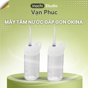 Máy Tăm Nước Gấp Gọn Okina Chính Hãng – Thiết Kế Thu Gọn Tiện Du Lịch Chống Nước IPX7 (Kèm 3 Đầu Tăm) dễ mang đi du lịch